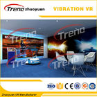Simulador interactivo doble de la realidad virtual 9D con la plataforma giratoria 360
