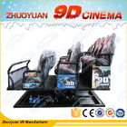 Asientos asombrosos movibles del simulador 6 del cine 7D con la iluminación/la simulación de la lluvia