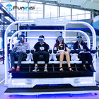 Simulador rentable de la montaña rusa de la máquina de la realidad virtual de los asientos 9d de la diversión 6