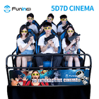 Sistema eléctrico Teatro de cine 5D para parques de diversiones comerciales de interiores Tipo de pantalla