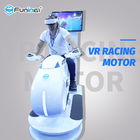 Color blanco virtual del simulador 700KW de la realidad 9D de la conducción de automóviles multijugador para la zona del juego