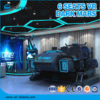 Los juegos 6 de Vr asientan aspecto negro multijugador virtual del simulador ISO9000 220V de la realidad 9D