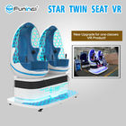 220V asientos del huevo del cine dos del simulador de la huella 9D VR del movimiento de 3600 grados pequeños