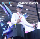 El adulto del simulador del juego del vuelo VR 9D de Eagle monta para el color del negro del parque de atracciones