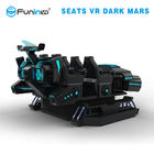 6 simulador oscuro de los asientos VR Marte 9D VR con la plataforma eléctrica garantía de 1 año