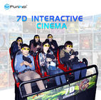 tecnología completa interactiva del holograma de Seat 5D 12D del cine del movimiento del cine de 220V 8.0kw 7D