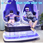 360 cine de la realidad virtual de los asientos 9D del grado 2 con efecto del barrido de la pierna de la silla del HUEVO