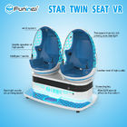 Azul + asientos blancos del simulador 2 de 9D VR con los vidrios de 3D Deepoon E3