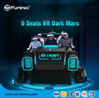 La arcada vendedora FuninVR-caliente 6 asienta la experiencia oscura de la realidad virtual de VR marcha 3.8KW para el parque de atracciones