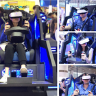 Juego de la realidad virtual 9d VR en línea 360 conducción del simulador VR del coche de carreras de los juegos 9D de las carreras de coches que tira