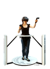 Rueda de ardilla de la realidad virtual del parque de atracciones que tira al caminante de Walker Simulator VR