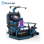 Azul superior de la máquina de juego del golpe de la realidad virtual de la estación 9D de la interactividad con negro