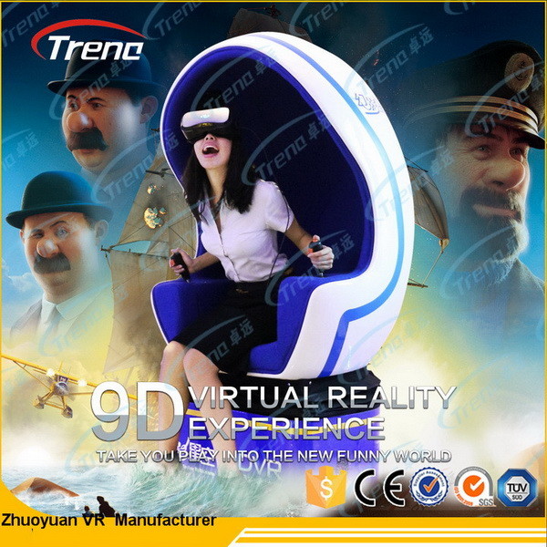 Arma azul que tira el simulador del mundo virtual 9D, cámara de la película de 360 grados para la atracción turística