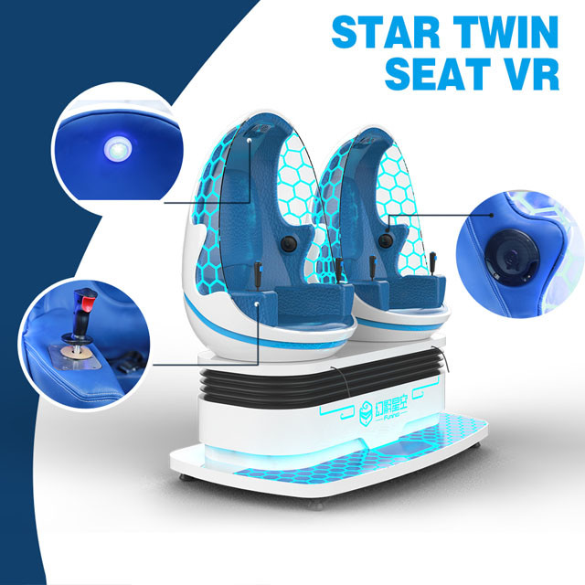 simulador interactivo/360 grados de 220V 9D VR que giran la silla del huevo de VR para el parque de atracciones