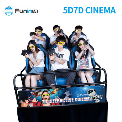 movimiento material de la película del teatro del cine del simulador 3D 4D 5D 6D del cine del metal 7D Cineme 5D