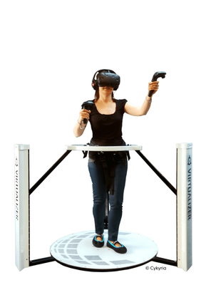 Rueda de ardilla de la realidad virtual del parque de atracciones que tira al caminante de Walker Simulator VR