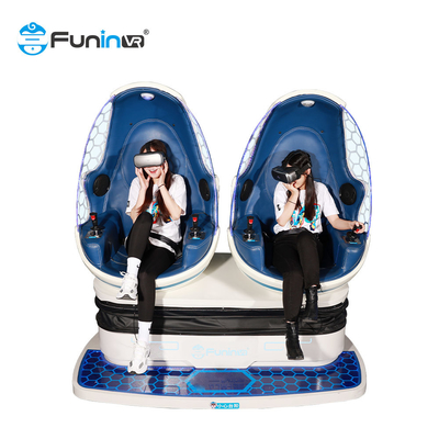 vidrios de las auriculares de la máquina 3d de 9d VR 2 juegos azules del vr del simulador de la realidad virtual del cine 9d de los asientos en venta