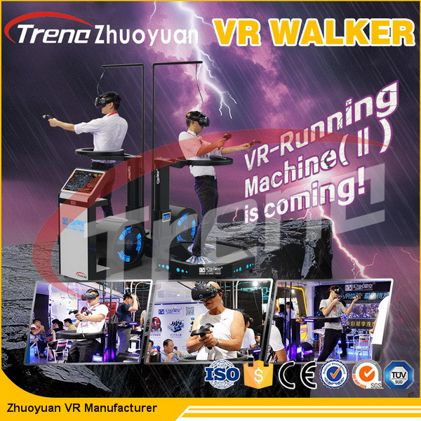 220 parque temático negro del caminante VR de la realidad virtual de V inmersión de 360 grados 140 kilogramos