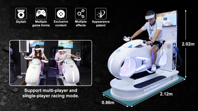 Conducción de automóviles de Vr de la tecnología de los simuladores de la realidad virtual compitiendo con las máquinas de juego del simulador