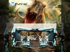 Experimenta el futuro del entretenimiento con el simulador de 5 asientos 9D VR Dragon Rider en la plataforma de temas dinámicos extremos