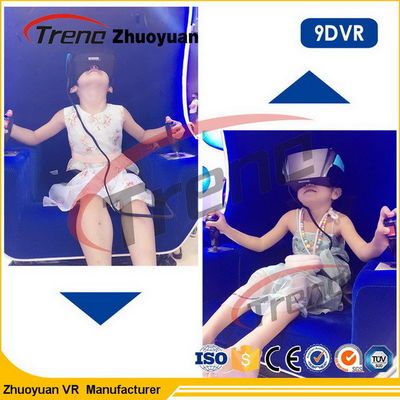 El cine en línea del juego VR 9D del coche de competición triplica la silla 220 voltios 5500 vatios