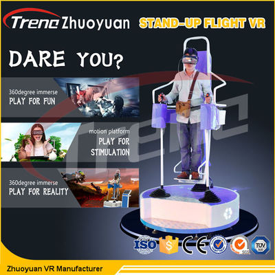 Realidad virtual de Flight Simulator del juego del espacio con la plataforma eléctrica del movimiento