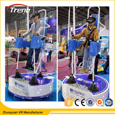 La grieta de Oculus del parque temático se levanta el simulador del vuelo VR para el centro comercial