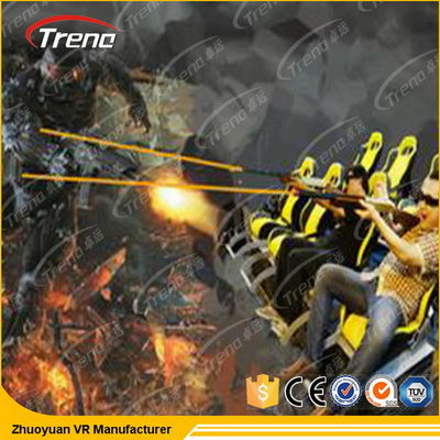 Lujo dinámico eléctrico 9 Seat del cine del movimiento de los hoteles 5D de la estrella con los vidrios de 3D VR