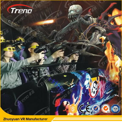 Paseo electrónico al aire libre del movimiento 5D, sala de cine 5D con el regulador de la realidad virtual