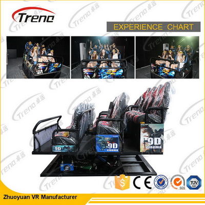 Arma de 6 DOF que tira el simulador estéreo del cine 7D con la suspensión 2.25KW 220V de 3D VR