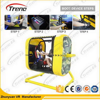 Grado Flight Simulator del juego 360 del parque temático con la palanca de mando del vuelo