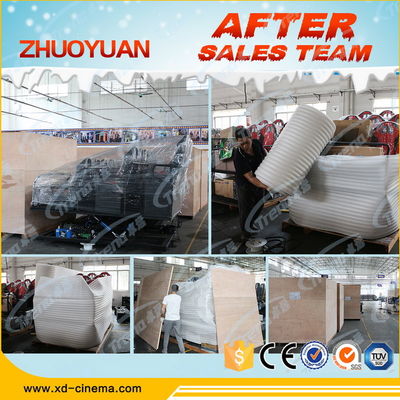 Arma del parque de atracciones que tira el equipo del cine 7D con la plataforma eléctrica de 6 DOF