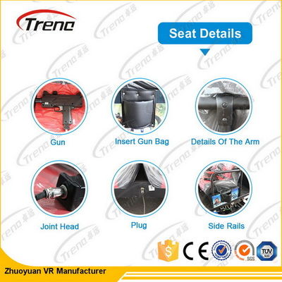 Realidad virtual del cine de los efectos especiales 5d que conduce el simulador para el parque temático