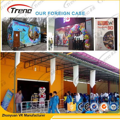 Realidad virtual del cine de los efectos especiales 5d que conduce el simulador para el parque temático