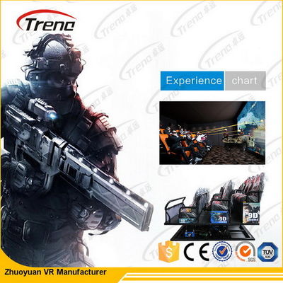 3 Dof eléctricos/cine hidráulico del simulador del equipo 7D del cine 5D con la silla del movimiento