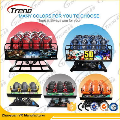 3 Dof eléctricos/cine hidráulico del simulador del equipo 7D del cine 5D con la silla del movimiento