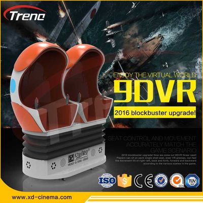 silla llena eléctrica del cine del triple del simulador de la realidad virtual del paseo 9D de la diversión del movimiento de 22PCS VR +70 PCS
