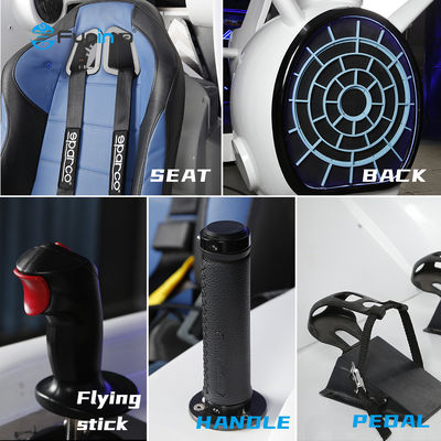 Fibra de vidrio HTC Vive 360 simulador de realidad virtual con carga nominal de 100 kg