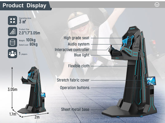 Negocio de Parques de Atracciones con simulador de realidad virtual 9D de alto rendimiento