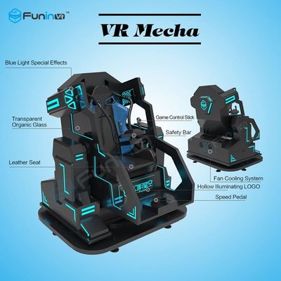 Una máquina de juego de arcada del estilo de Mecha del jugador con el cine de cuero de la realidad virtual Seat/9D del movimiento