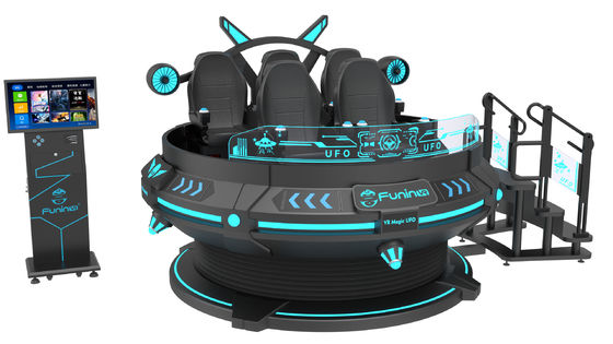 Entretenimiento pantalla de 55 pulgadas 9D VR silla AC220V 5 asientos