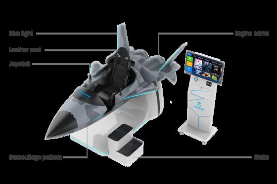 Entretenimiento Cine de Realidad Virtual 9D Con Deepoon E3 Gafas VR 3123x1708x1739mm