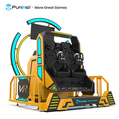 Máquina de juego de arcada inmersiva de la montaña rusa VR de 360° de la rotación VR Flight Simulator