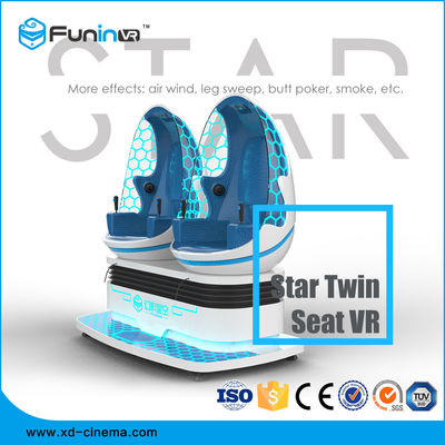 360 huella virtual dos del simulador 220V de la realidad del movimiento 9D del grado la pequeña Egg asientos