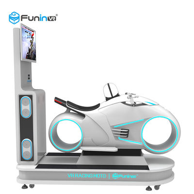 Motocicleta multijugadora 700KW que compite con de la conducción de automóviles del color 9D del simulador blanco de la realidad virtual Vr