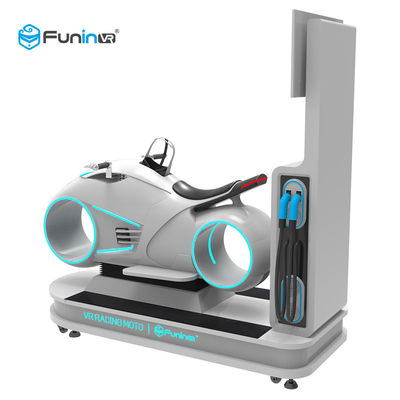 Motocicleta multijugadora 700KW que compite con de la conducción de automóviles del color 9D del simulador blanco de la realidad virtual Vr