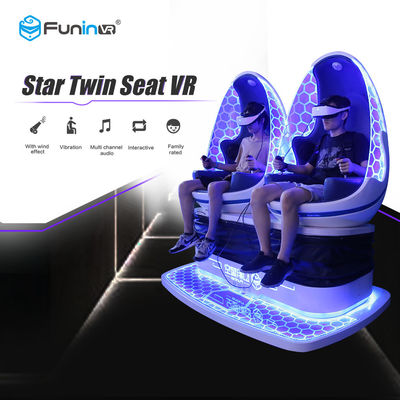 Simulador interactivo de la realidad virtual de la cabina 9D para el aeropuerto, club