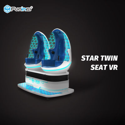 360 cine de la realidad virtual de los asientos 9D del grado 2 con efecto del barrido de la pierna de la silla del HUEVO