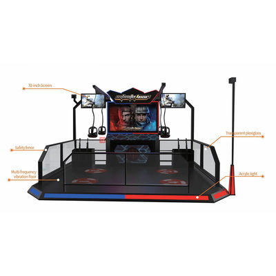 2 simulador del tiroteo de los jugadores 9D VR con las auriculares de HTC Vive para la Edad Media