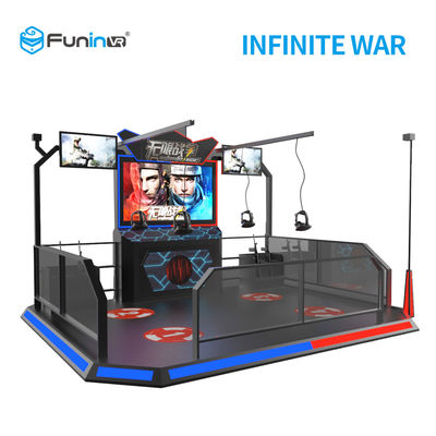 2 simulador del tiroteo de los jugadores 9D VR con las auriculares de HTC Vive para la Edad Media